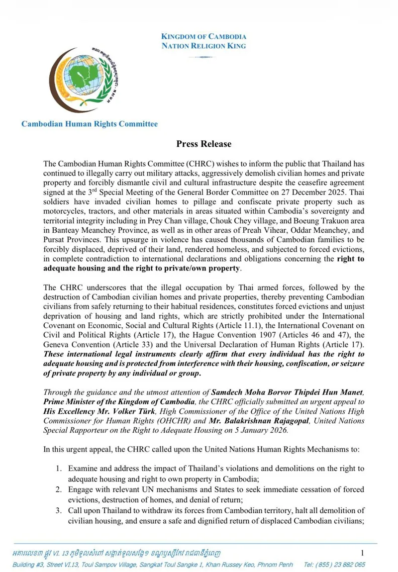 Hoa Kỳ viện trợ 45 triệu USD cho Th&aacute;i Lan v&agrave; Campuchia