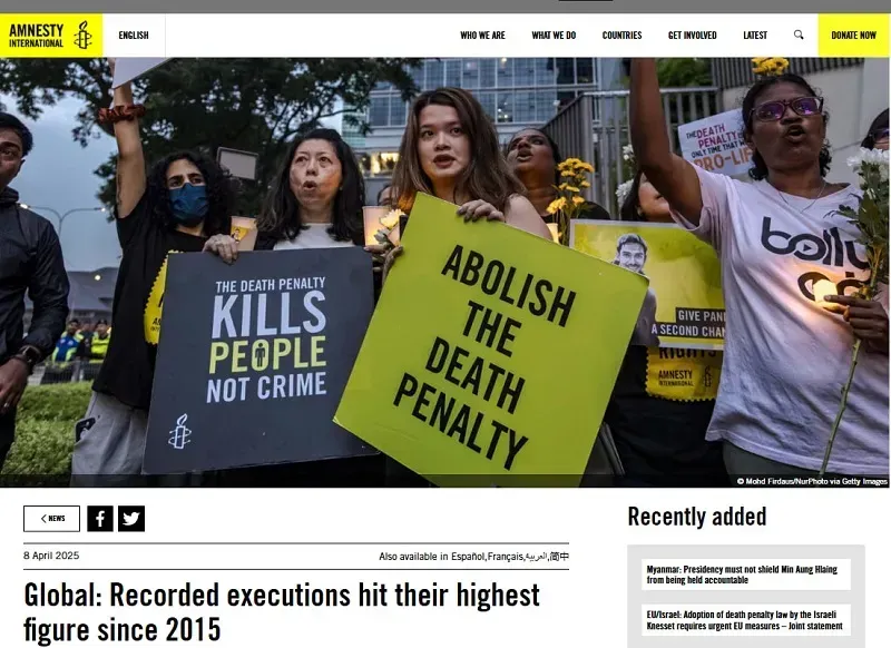 Ph&aacute;p l&ecirc;n &aacute;n Trung Quốc v&igrave; xử tử c&ocirc;ng d&acirc;n nước n&agrave;y