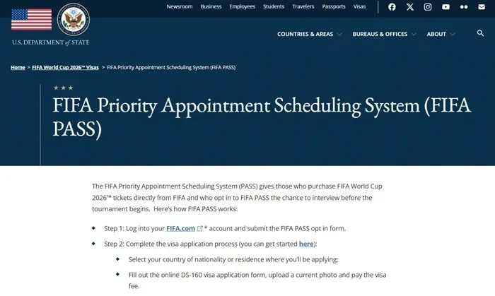 FIFA k&iacute;ch hoạt hệ thống ưu ti&ecirc;n phỏng vấn visa 
