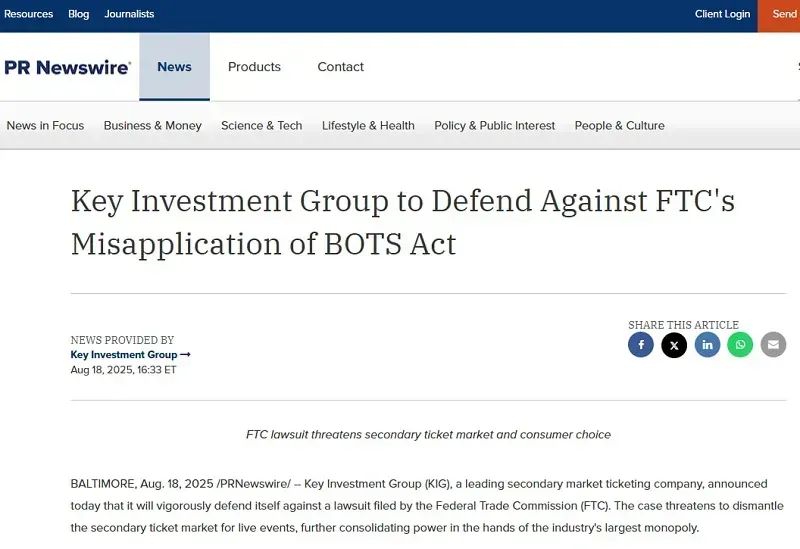 FTC cáo buộc công ty môi giới bán trái phép hàng ngàn vé xem Taylor Swift
