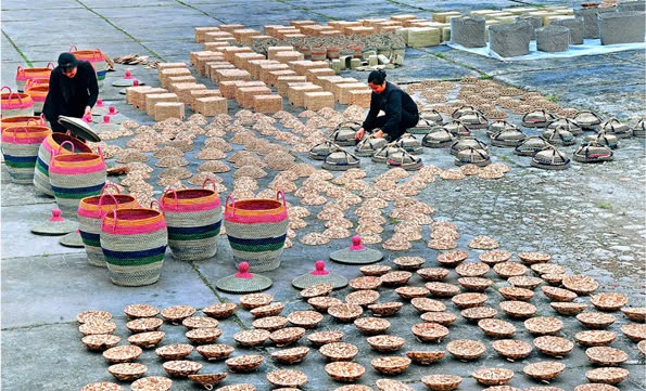 Nghề làm cói mộc mạc mà độc đáo ở Kim Sơn Nghề làm cói mộc mạc mà độc đáo ở Kim Sơn