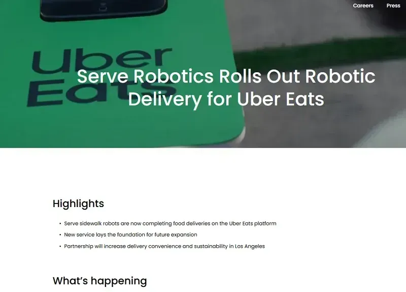 Uber thử nghiệm giao thức ăn bằng máy bay không người lái tại Hoa Kỳ