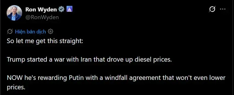 dang-dan-chu-chi-trich-ong-trump-vi-thoa-thuan-dau-diesel-voi-nga-2.webp Đảng Dân chủ chỉ trích ông Trump vì thỏa thuận dầu diesel với Nga