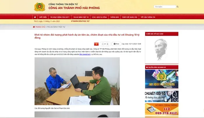 Hải Phòng: Khởi tố nhóm phát hành tiền ảo, chiếm gần 10 tỷ đồng