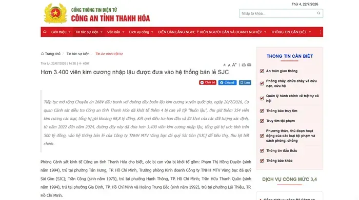 a-2.webp Khởi tố thêm 4 bị can vụ buôn lậu hơn 3.400 viên kim cương vào SJC