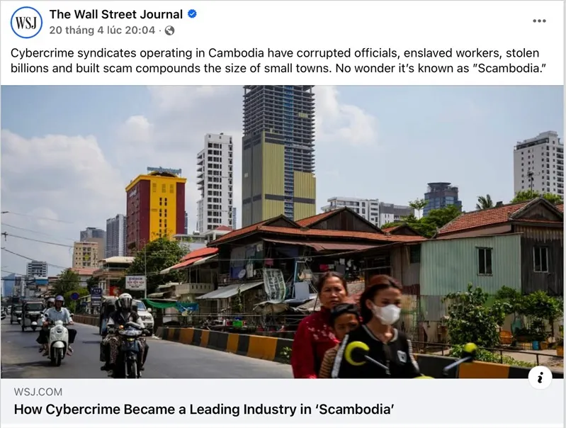 Campuchia chỉ tr&iacute;ch truyền th&ocirc;ng Hoa Kỳ v&igrave; bị gọi l&agrave; &ldquo;Scambodia&rdquo;