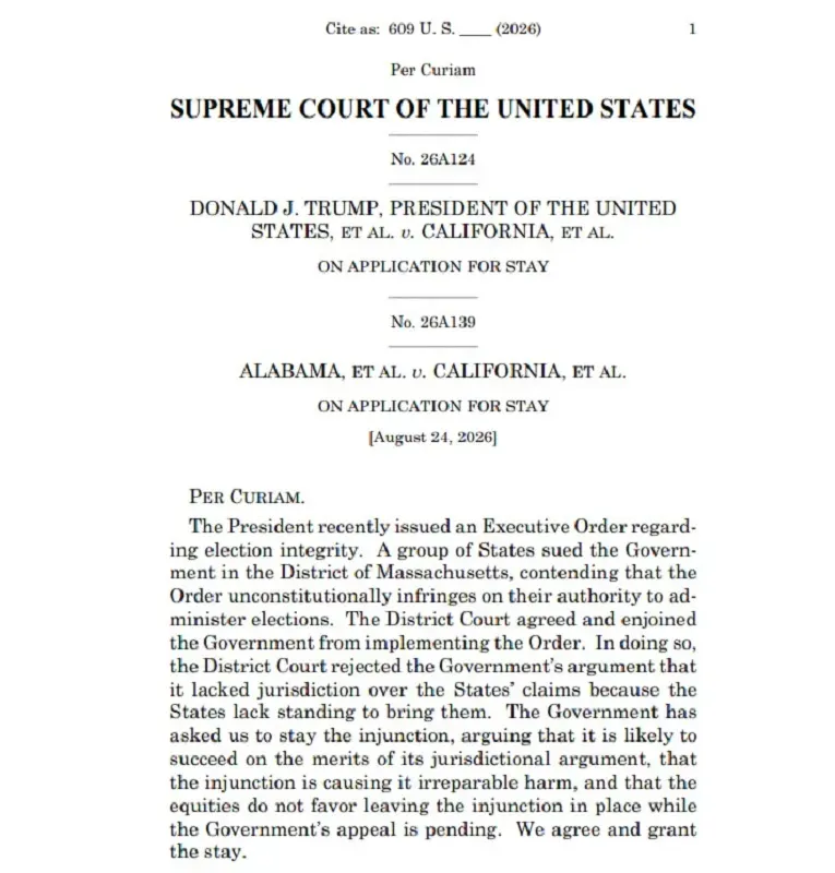 SCOTUS cho ph&eacute;p &ocirc;ng Trump triển khai một phần sắc lệnh siết bỏ phiếu qua thư
