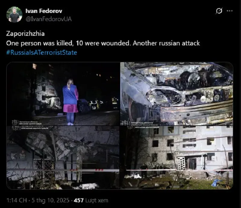 UAV Nga tấn công Ukraine, Zelenskyy kêu gọi Hoa Kỳ và châu Âu hành động