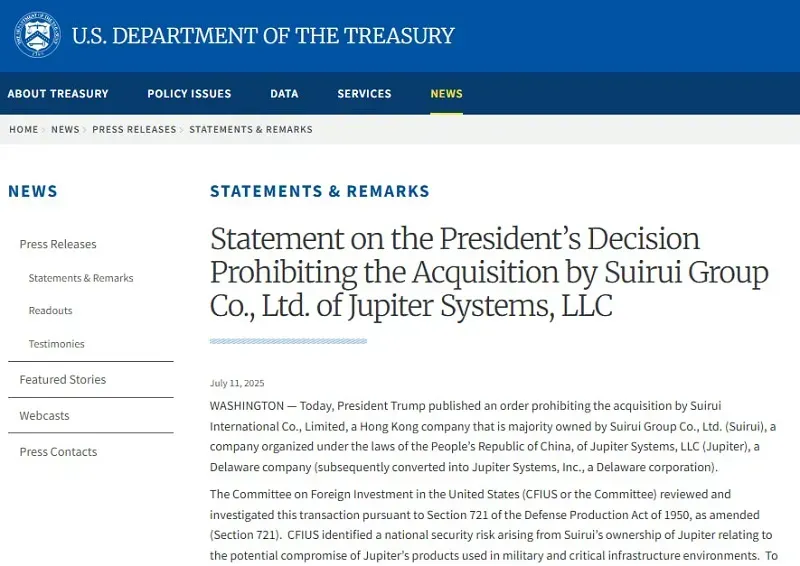 Ông Trump ngăn doanh nghiệp nước ngoài mua lại công ty Hoa Kỳ vì lý do an ninh