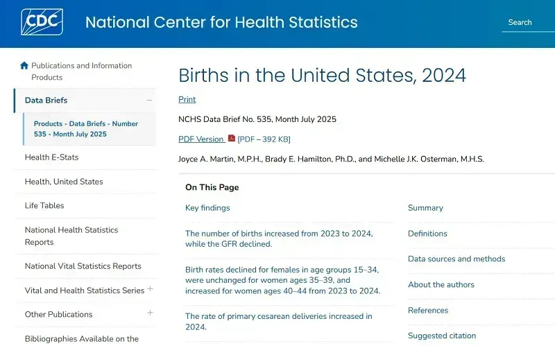 CDC: Tỷ lệ sinh ở Hoa Kỳ xuống mức thấp kỷ lục, nguyên nhân do đâu?