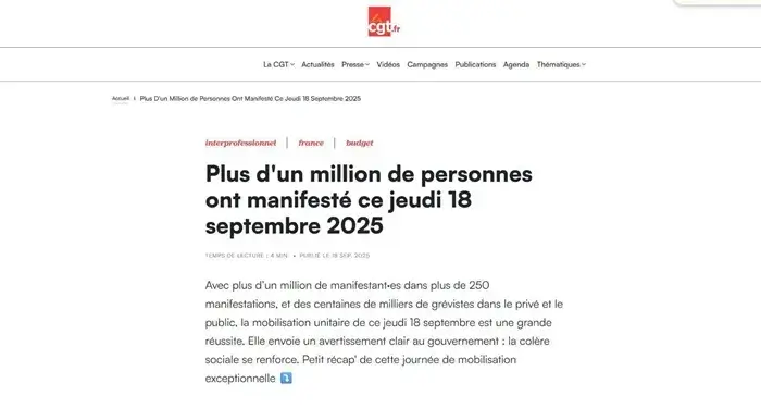 Hơn 500.000 người xuống đường biểu tình tại Pháp