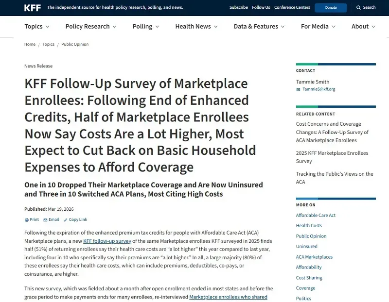 Hoa Kỳ: Hết trợ cấp ACA, nhiều người lựa chọn kh&ocirc;ng mua bảo hiểm y tế