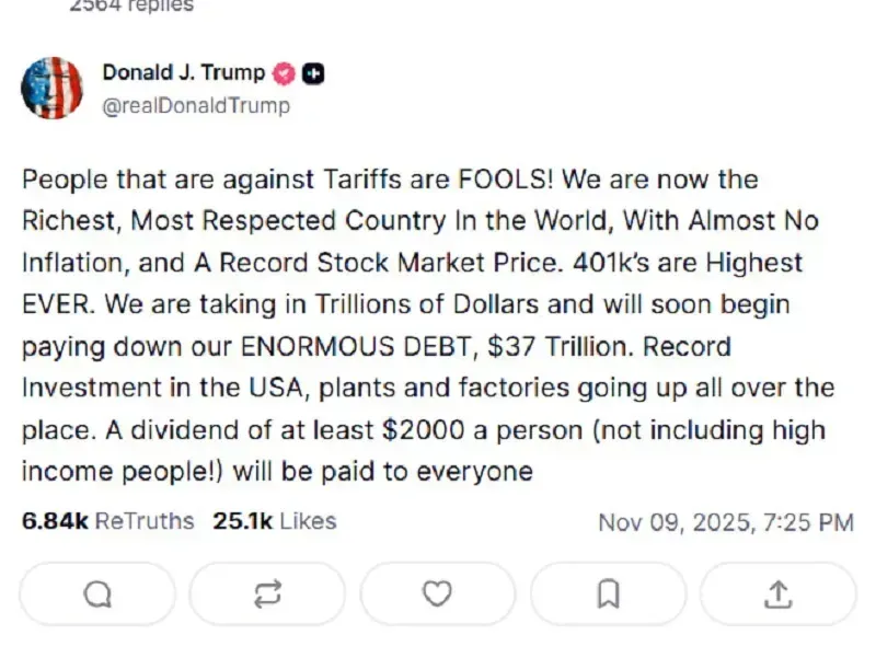 cong-dan-hoa-ky-nhan-2000-usd-tu-nguon-thu-thue-quan-1.webp Công dân Hoa Kỳ nhận 2.000 USD từ nguồn thu thuế quan?