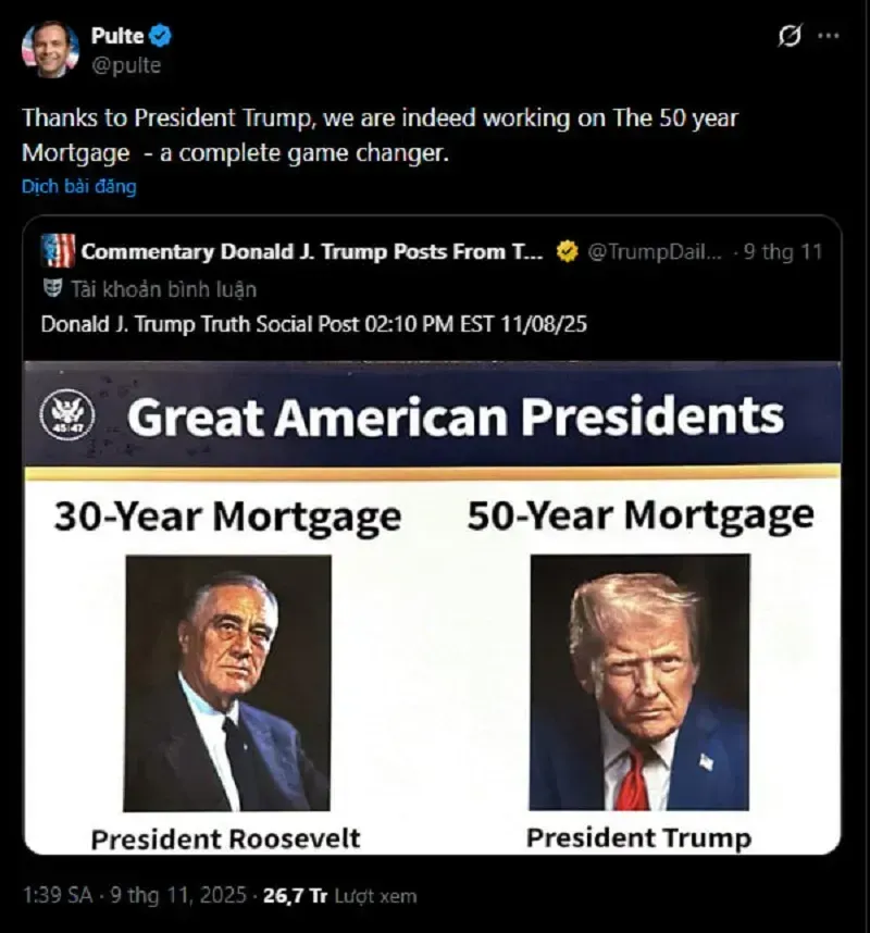 ve-trien-khi-khoan-vay-the-chap-50-nam-HUD-khuyen-Trump-can-trong-3.webp Về triển khai khoản vay thế chấp 50 năm, HUD khuyên Trump cẩn trọng