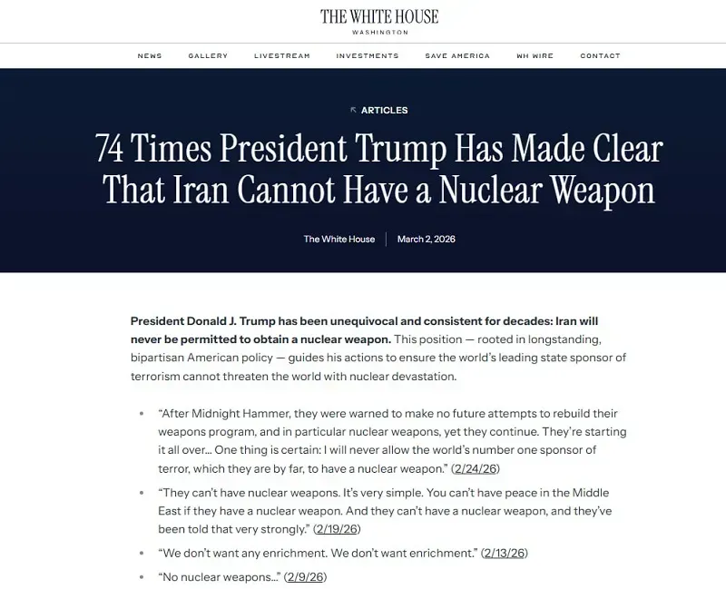 Trump n&ecirc;u bật 4 mục ti&ecirc;u cốt l&otilde;i của chiến dịch nhằm v&agrave;o Iran