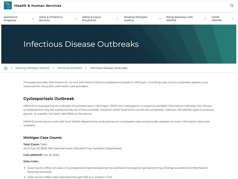 fda-phat-hien-o-dich-cyclosporiasis-moi-chua-xac-dinh-nguon-lay-nhiem-3.webp FDA phát hiện ổ dịch cyclosporiasis mới, chưa xác định nguồn lây nhiễm