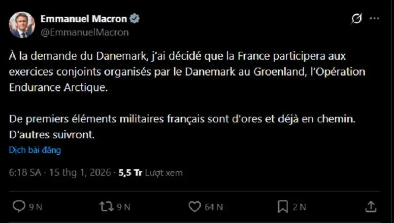 NATO điều qu&acirc;n tới Greenland sau căng thẳng đ&agrave;m ph&aacute;n tại Nh&agrave; Trắng