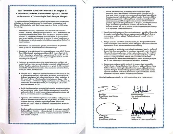 Việt Nam hoan nghênh Thái Lan - Campuchia ký kết văn kiện hòa bình