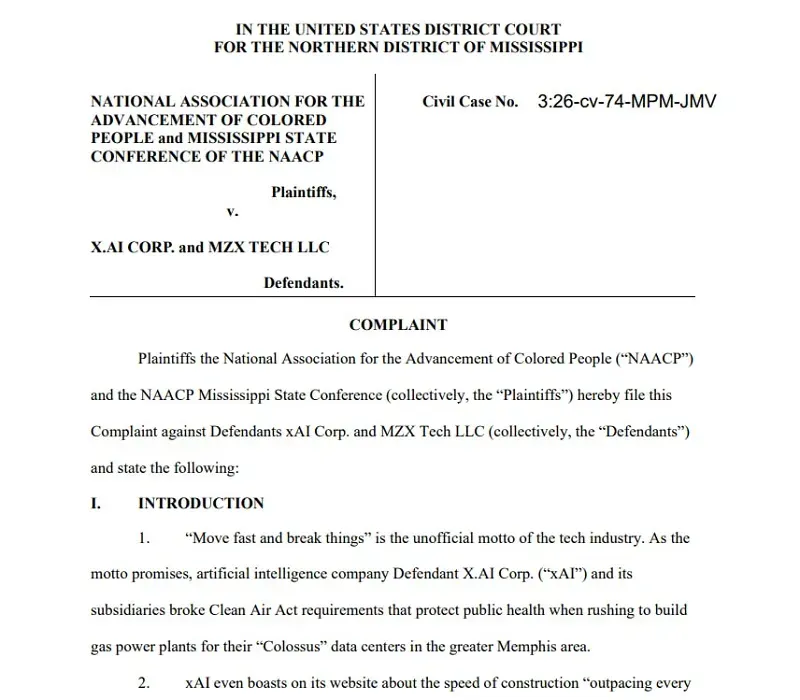 C&ocirc;ng ty của Elon Musk bị kiện v&igrave; g&acirc;y &ocirc; nhiễm kh&ocirc;ng kh&iacute; tại Memphis