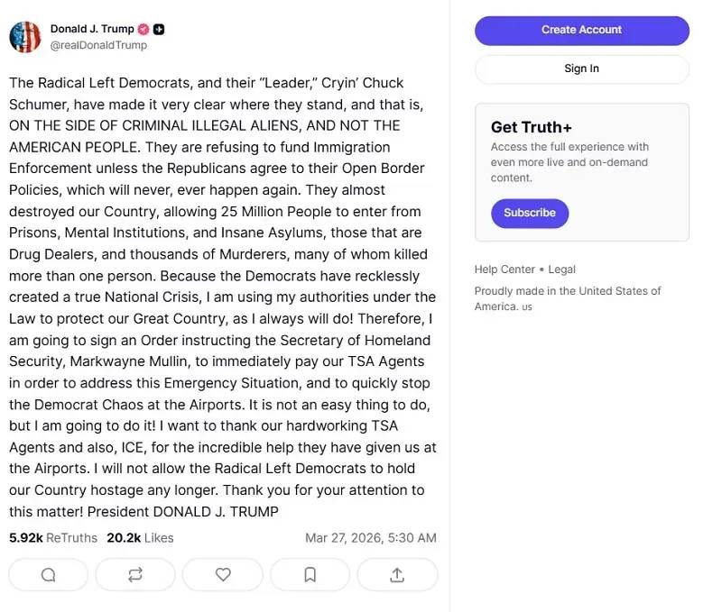 dhs-nhan-vien-tsa-co-the-nhan-luong-som-nhat-tu-ngay-30-3-3.png DHS: Nhân viên TSA có thể nhận lương sớm nhất từ ngày 30/3