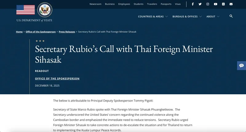 Hoa Kỳ, Trung Quốc nỗ lực hạ nhiệt căng thẳng Th&aacute;i Lan - Campuchia