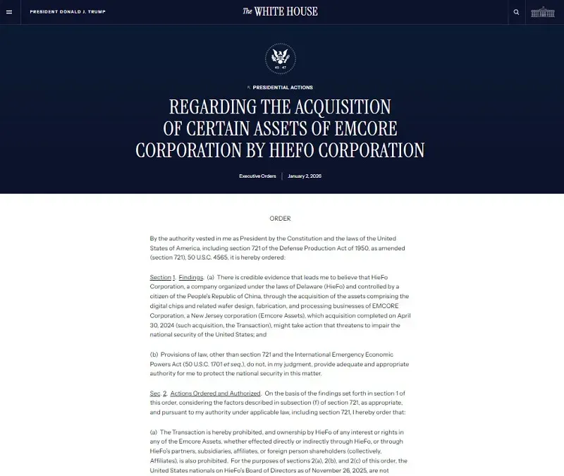 Trump hủy thương vụ chip 2,9 triệu USD v&igrave; an ninh quốc gia