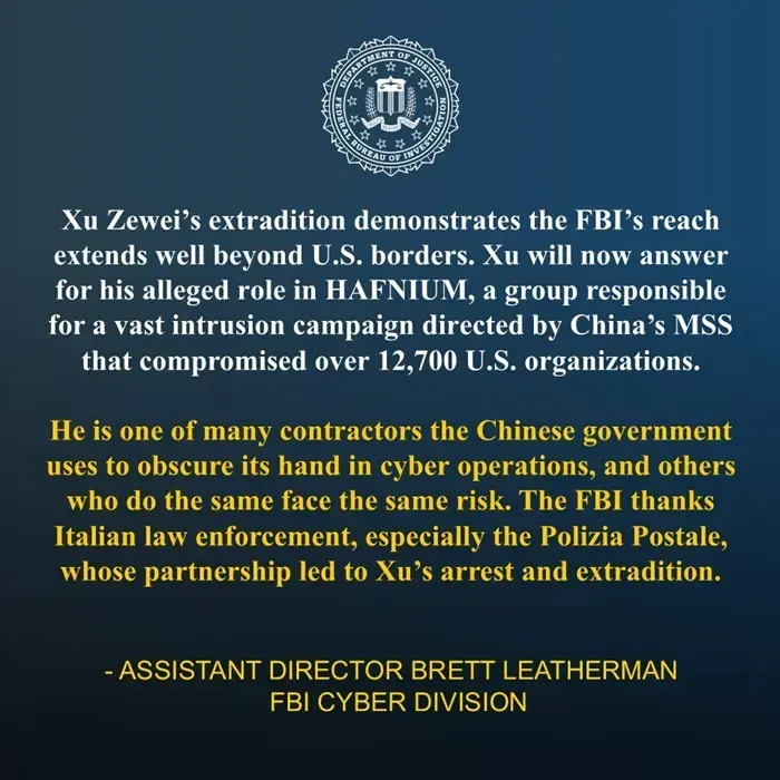 Hoa Kỳ truy tố c&ocirc;ng d&acirc;n Trung Quốc bị c&aacute;o buộc l&agrave;m việc cho Bắc Kinh