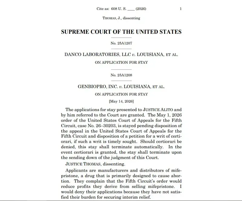 SCOTUS cho ph&eacute;p ph&acirc;n phối thuốc ph&aacute; thai qua đường bưu điện