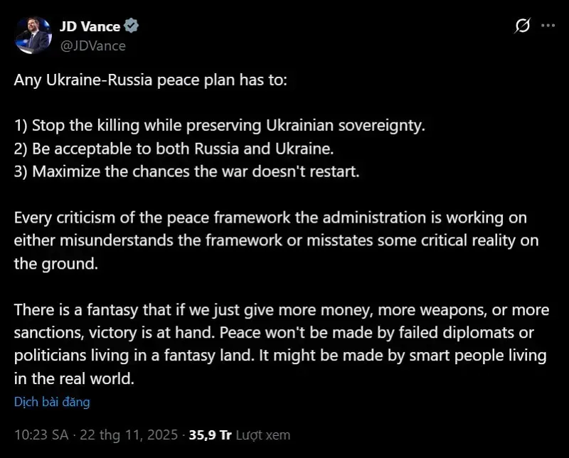 Kế hoạch hòa bình Nga - Ukraine có nguồn gốc từ Moscow?