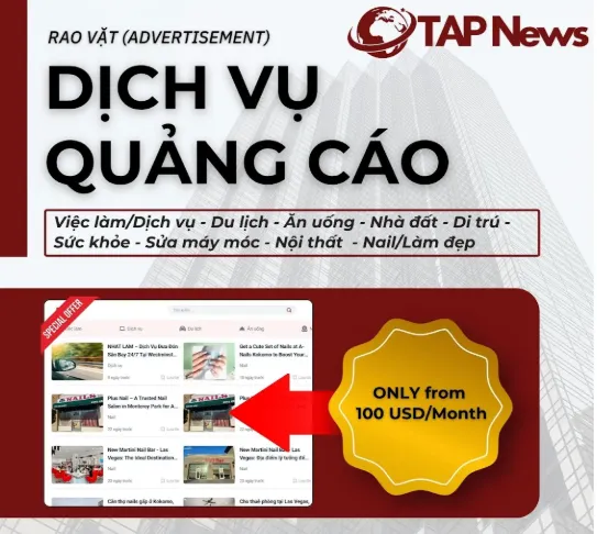 Thông báo: Cập nhật dịch vụ rao vặt trên báo điện tử TAP News Thông báo: Cập nhật dịch vụ rao vặt trên báo điện tử TAP News