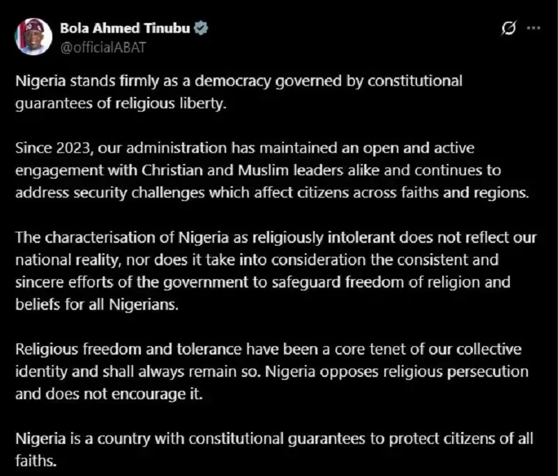 Trump dọa cắt viện trợ cho Nigeria vì vấn đề tôn giáo