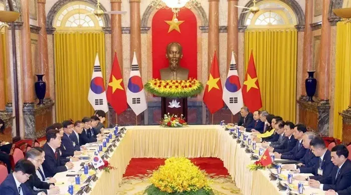 Việt - H&agrave;n n&acirc;ng tầm hợp t&aacute;c, hướng tới mục ti&ecirc;u thương mại 150 tỷ USD