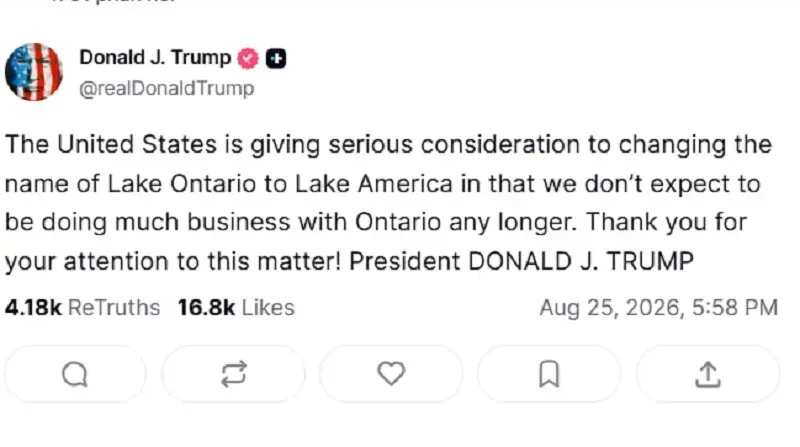 ong-trump-doi-ten-cong-trinh-lien-quan-den-canada-giua-luc-cang-thang-leo-thang-2.webp Ông Trump đổi tên công trình liên quan đến Canada giữa lúc căng thẳng leo thang