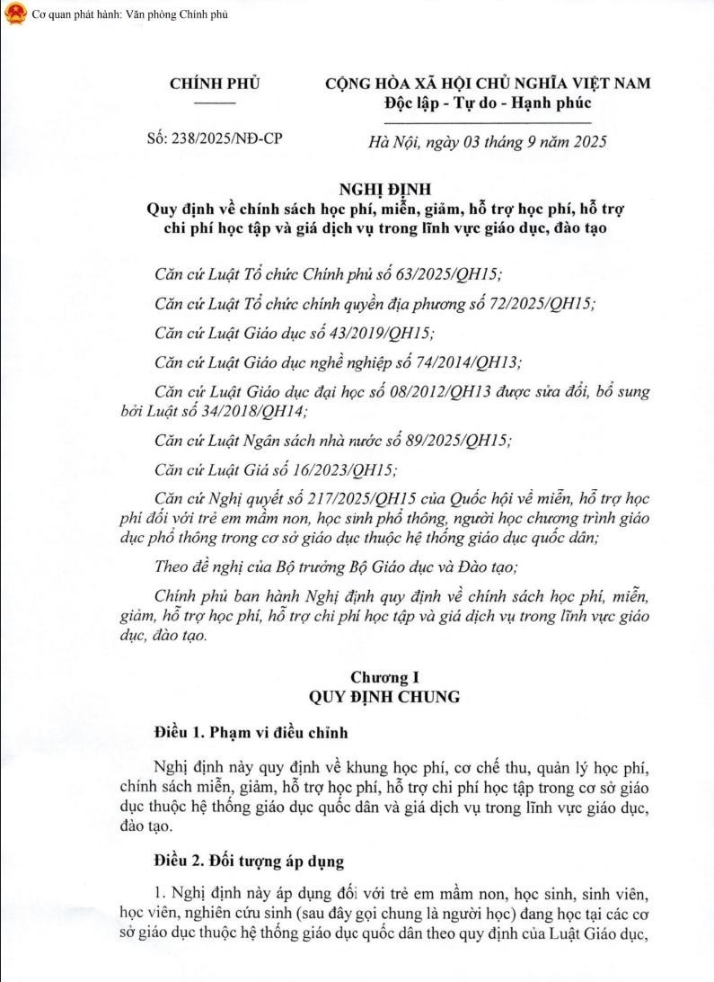 Việt Nam mở rộng chính sách miễn, giảm học phí cho 14 nhóm học sinh, sinh viên