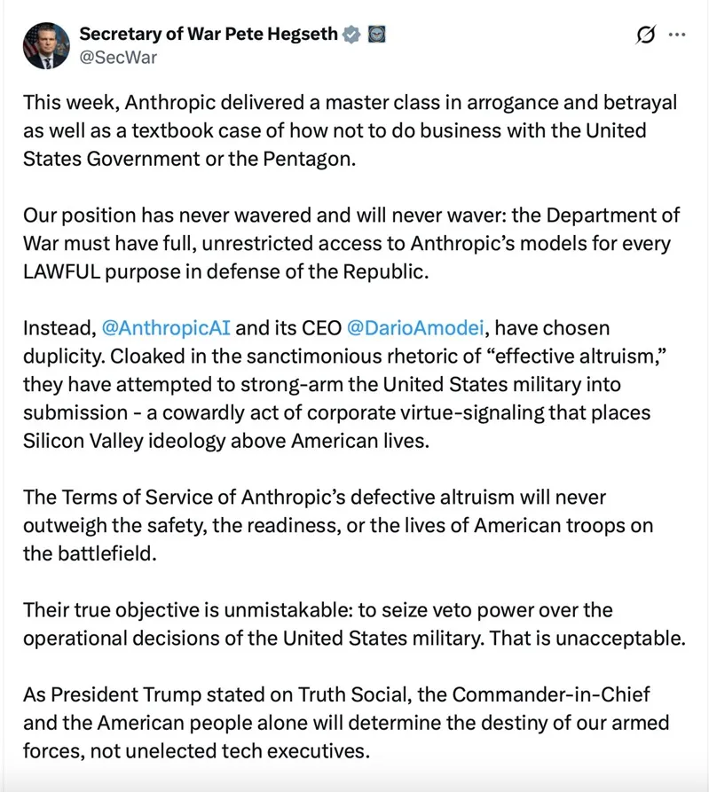 &Ocirc;ng Trump chỉ thị cơ quan li&ecirc;n bang ngừng hợp t&aacute;c với Anthropic