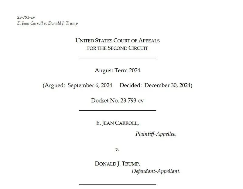 Trump đề nghị SCOTUS hủy ph&aacute;n quyết bồi thường cho nh&agrave; văn E. Jean Carroll