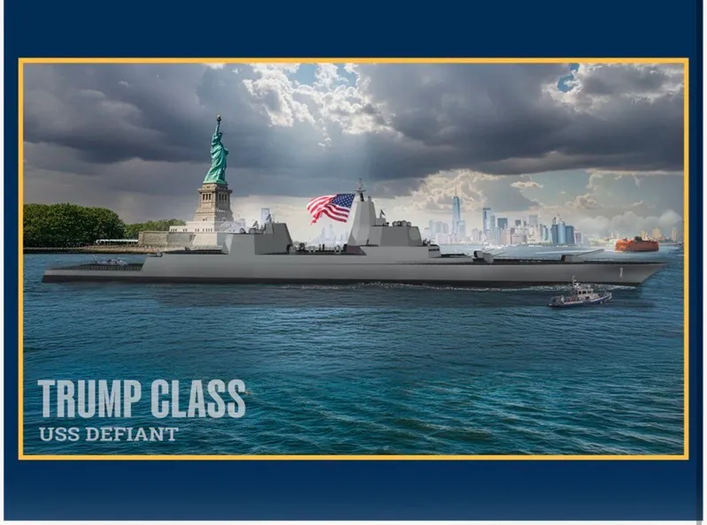 &Ocirc;ng Trump c&ocirc;ng bố kế hoạch đ&oacute;ng lớp t&agrave;u chiến đặt theo t&ecirc;n m&igrave;nh