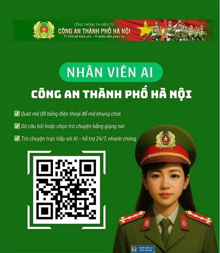 Việt Nam: Công an TP. Hà Nội có trợ lý ảo phục vụ người dân 24/7