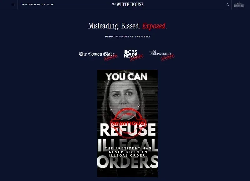 Nhà Trắng chỉ trích loạt tờ báo vì đưa tin về video chống Tổng thống