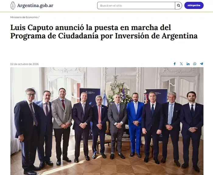Argentina khởi động chương tr&igrave;nh cấp quốc tịch th&ocirc;ng qua đầu tư từ 350.000 USD 