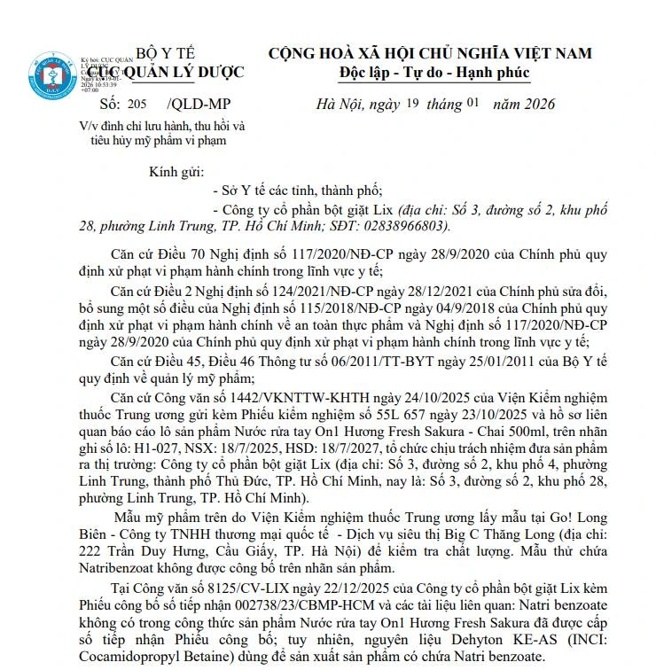 Việt Nam thu hồi tr&ecirc;n to&agrave;n quốc kem rửa mặt Vitamin Acnes