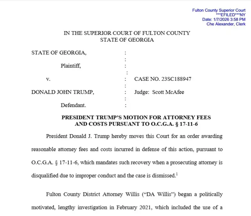 Trump y&ecirc;u cầu bang Georgia bồi thường hơn 6 triệu USD