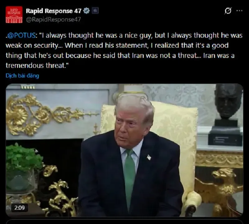 Vụ Gi&aacute;m đốc chống khủng bố từ chức v&igrave; cuộc chiến ở Iran, Trump n&oacute;i g&igrave;?