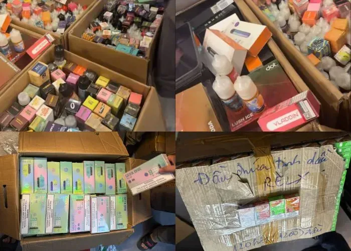 TP. HCM triệt ph&aacute; đường d&acirc;y b&aacute;n thuốc l&aacute; điện tử tr&aacute;i ph&eacute;p