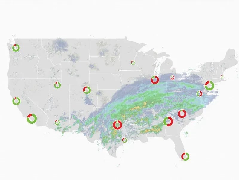 Hoa Kỳ: Hơn 9.000 chuyến bay cuối tuần bị hủy vì bão mùa đông lớn Hoa Kỳ: Hơn 9.000 chuyến bay cuối tuần bị hủy vì bão mùa đông lớn