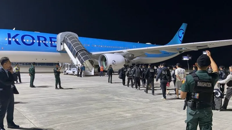 Cambodia Deports 73 Fraud Suspects to South Korea Cambodia Deports 73 Fraud Suspects to South Korea