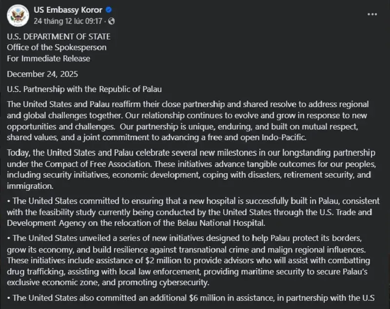 quoc-dao-palau-ky-thoa-thuan-tiep-nhan-nguoi-di-cu-tu-Hoa-Ky-2.webp Quốc đảo Palau ký thỏa thuận tiếp nhận người di cư từ Hoa Kỳ
