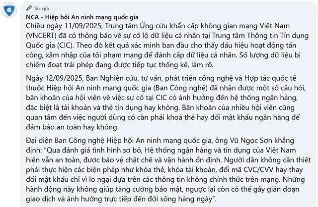 Người dân Việt Nam cần làm gì sau sự cố lộ dữ liệu CIC?