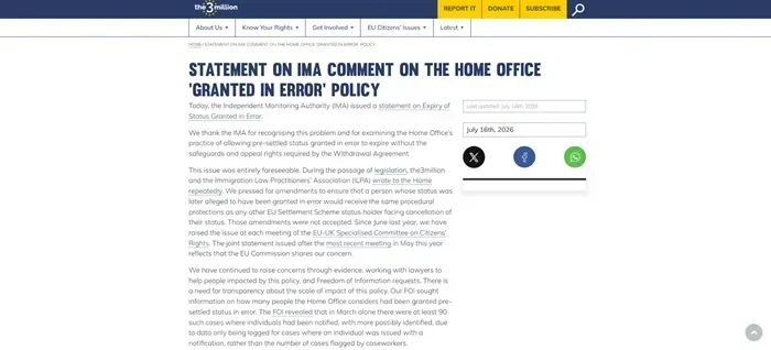 Anh r&agrave; so&aacute;t hồ sơ định cư hậu Brexit do ph&aacute;t hiện nhiều trường hợp &ldquo;cấp nhầm&rdquo;