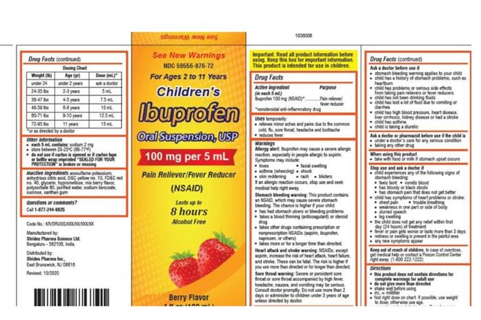 FDA thu hồi gần 90.000 chai ibuprofen d&agrave;nh cho trẻ em v&igrave; nghi chứa chất lạ